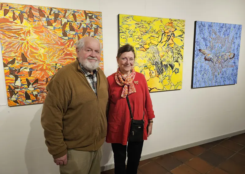 Niels Otto & Tove fra Galleri 2132 på besøg